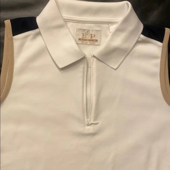 EP Pro Tour Tech Sleeveless Collared Golf Polo‎ Top​ - Picture 9 of 12
